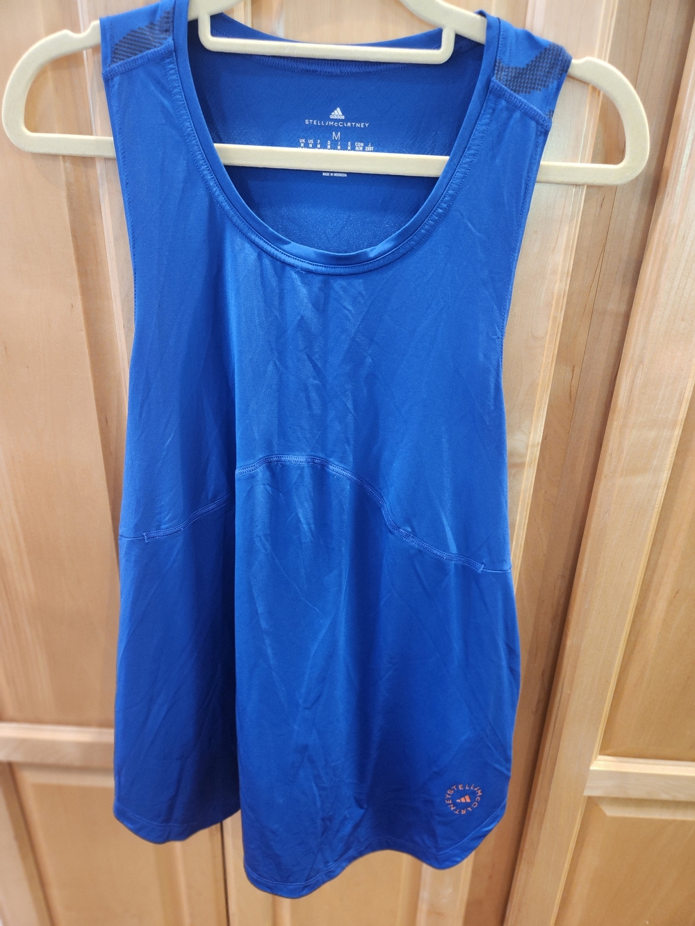 adidas by Stella McCartney Women's Blue Athletic Tank Top